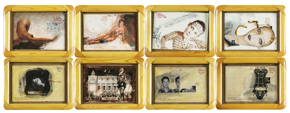 Fantanariu Baia Suzana Opt secvente din proiectul EUROTIC carti postale de autor tehnica mixta 10x15