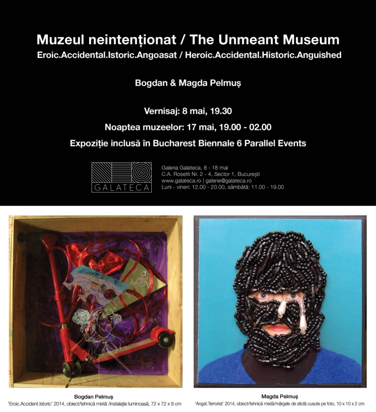 Bogdan și Magda Pelmuș „Muzeul neintenționat. Eroic. Accidental. Istoric. Angoasat.” @ Galeria Galateca, București