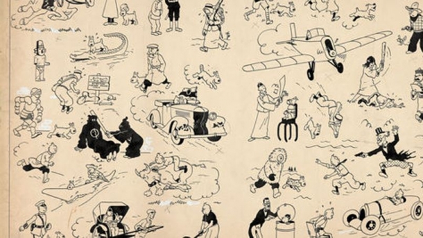 Tintin – banda desenata de  Hergé – vanzare record – 2,5 milioane euro