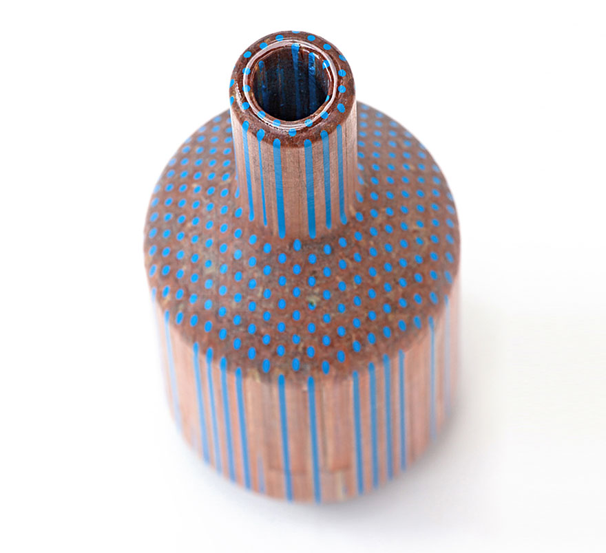 Artist Turns Pencils Into Beautiful Vases