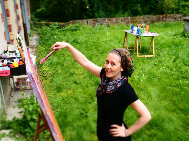 Mai-2014---Andreea-Foanene-en-création-à-La-Rabelais