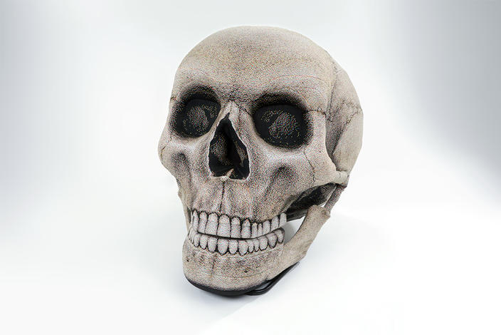A Skull-Shaped Chair With an Opening Jaw That Lets You Sit in Its Mouth