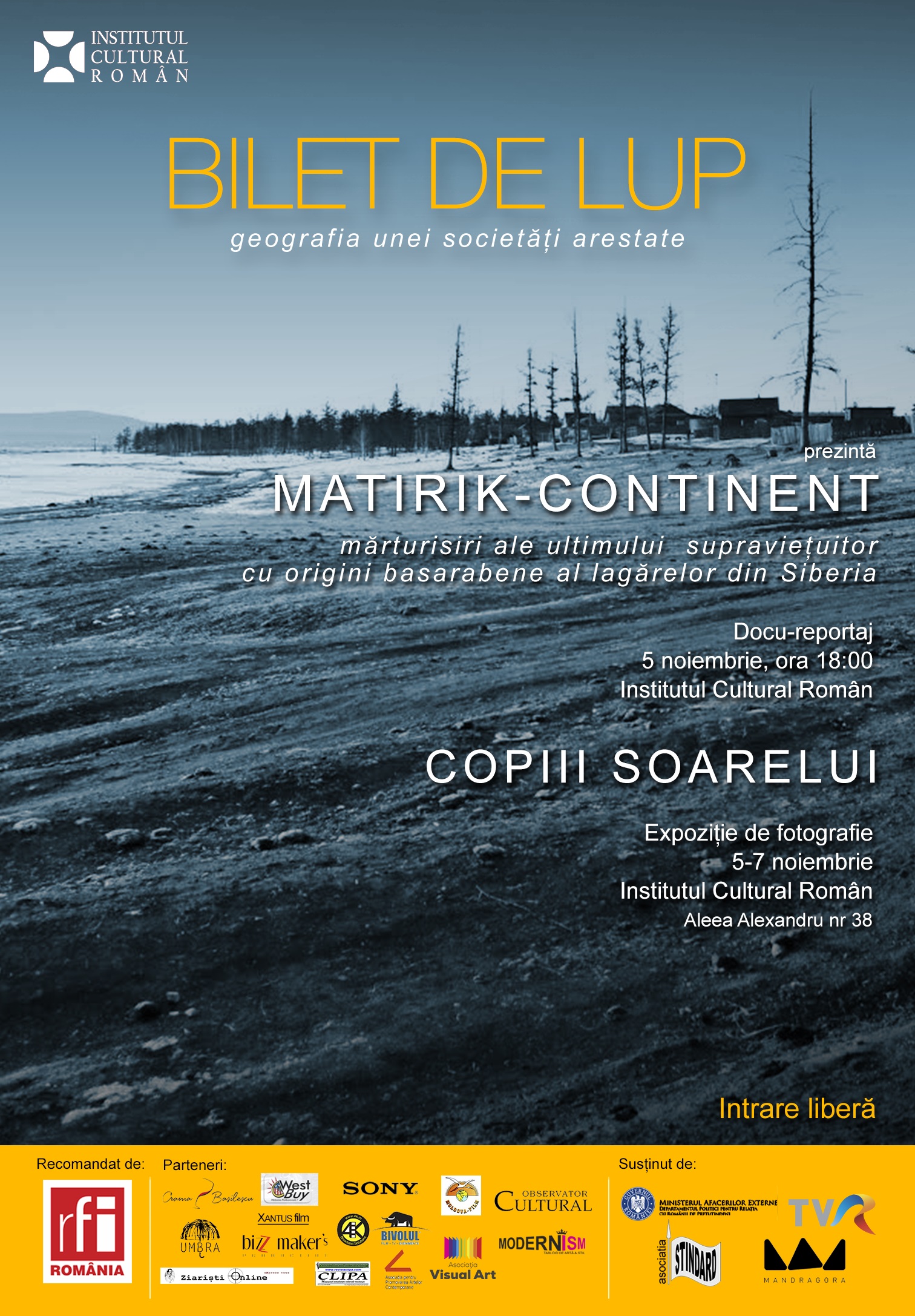 Mărturisile ultimului supraviețuitor basarabean al lagărelor din Siberia și expoziția de fotografie „Copiii Soarelui“ la ICR