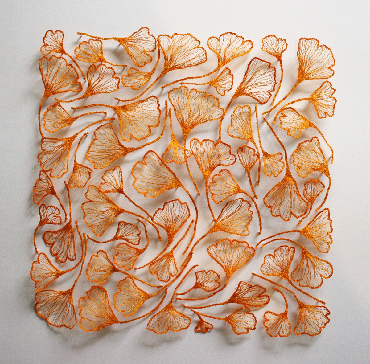 Meredith Woolnough’s Embroideries Mimic Delicate Forms of Nature