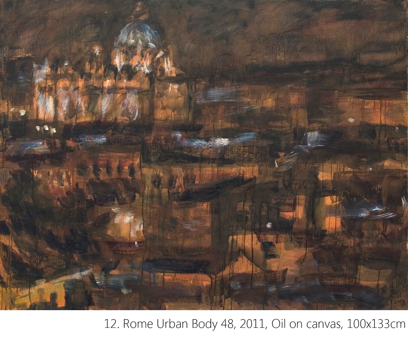 12. Rome Urban Body 48, 2011, Oil on canvas, 100x133cm