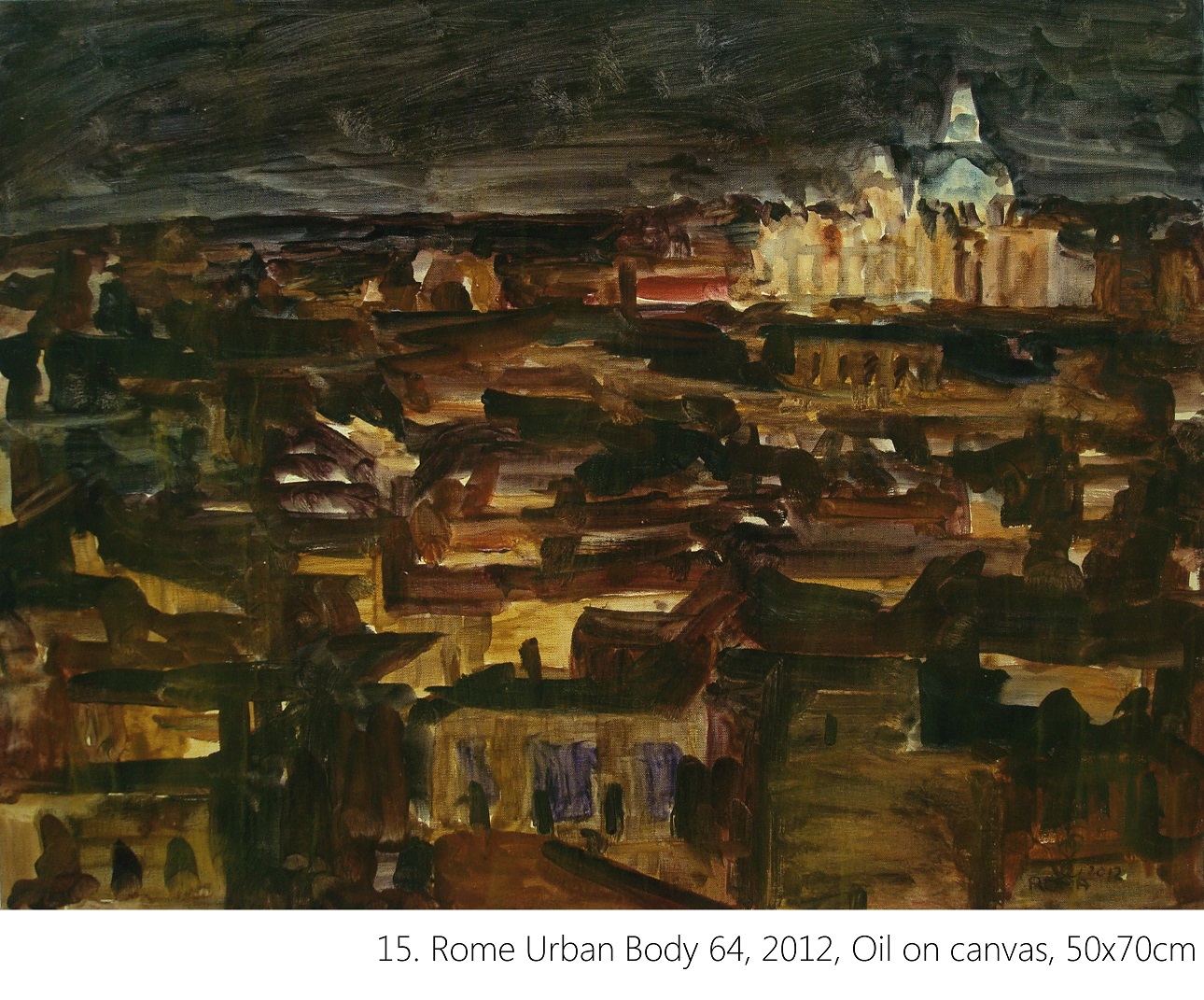 15. Rome Urban Body 64, 2012, Oil on canvas, 50x70cm