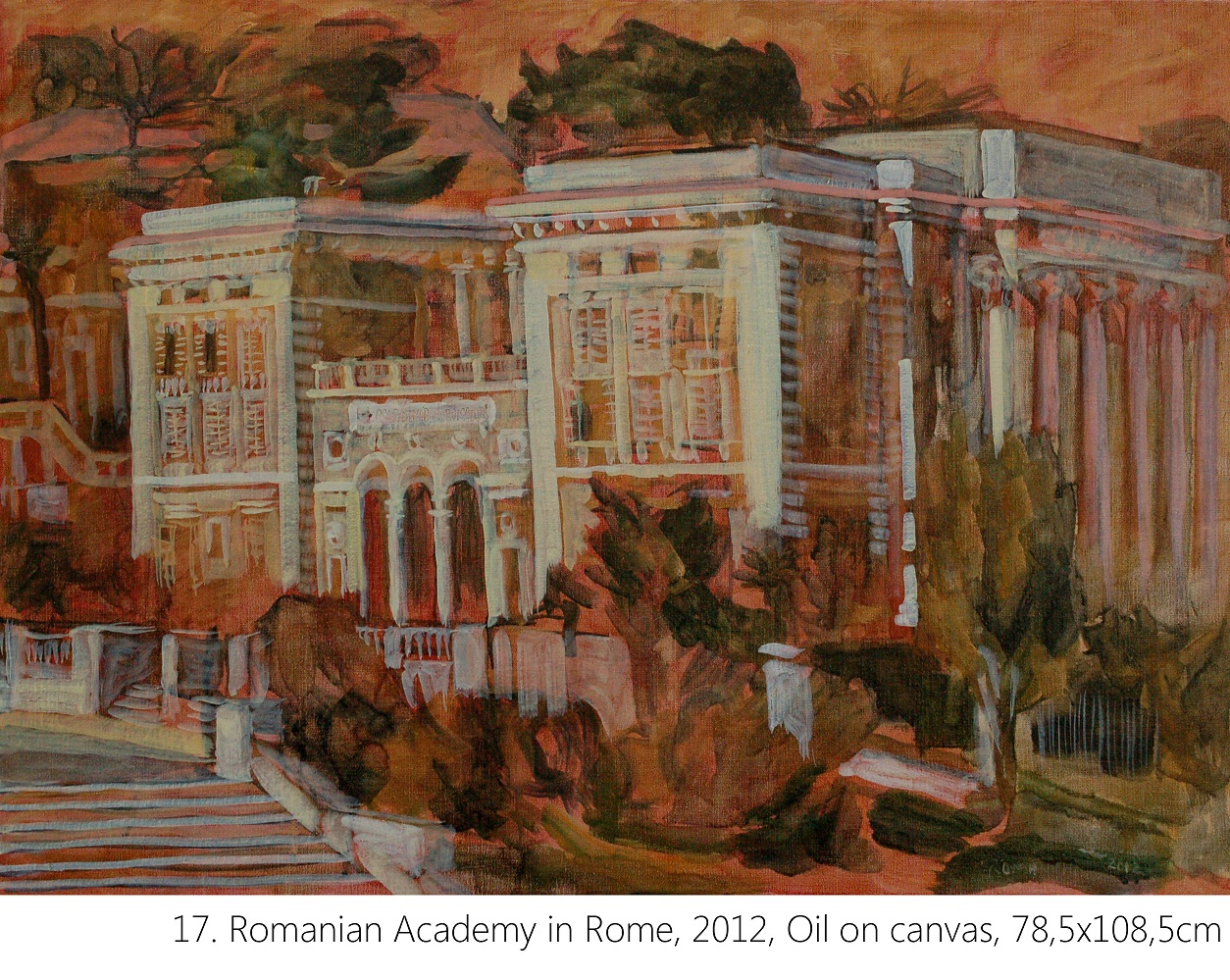 17. Romanian Academy in Rome, 2012, Oil on canvas, 78,5x108,5cm