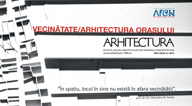Lansarea proiectului editorial ARHITECTURA ORAȘULUI – VECINATATE