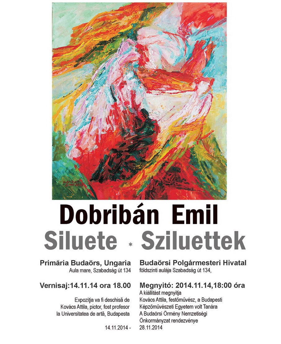 Emil Dobriban – expoziţie personală “Siluete” @ Primăria Budaörs, Ungaria