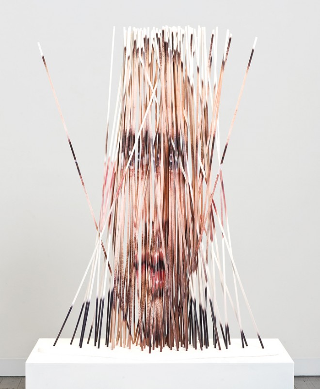 Wonderfully Distorted Sculptures Created From Cut Portrait Photos
