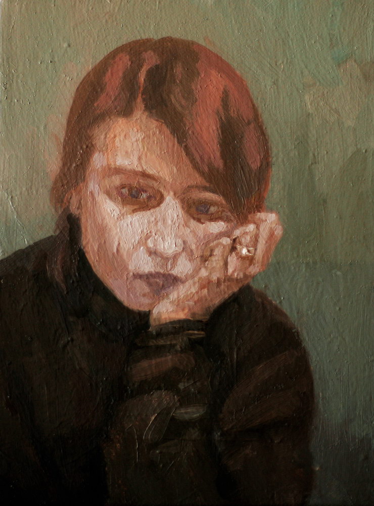 IOANA URSA, Resemnare, 24x28, ulei pe panza, 2015