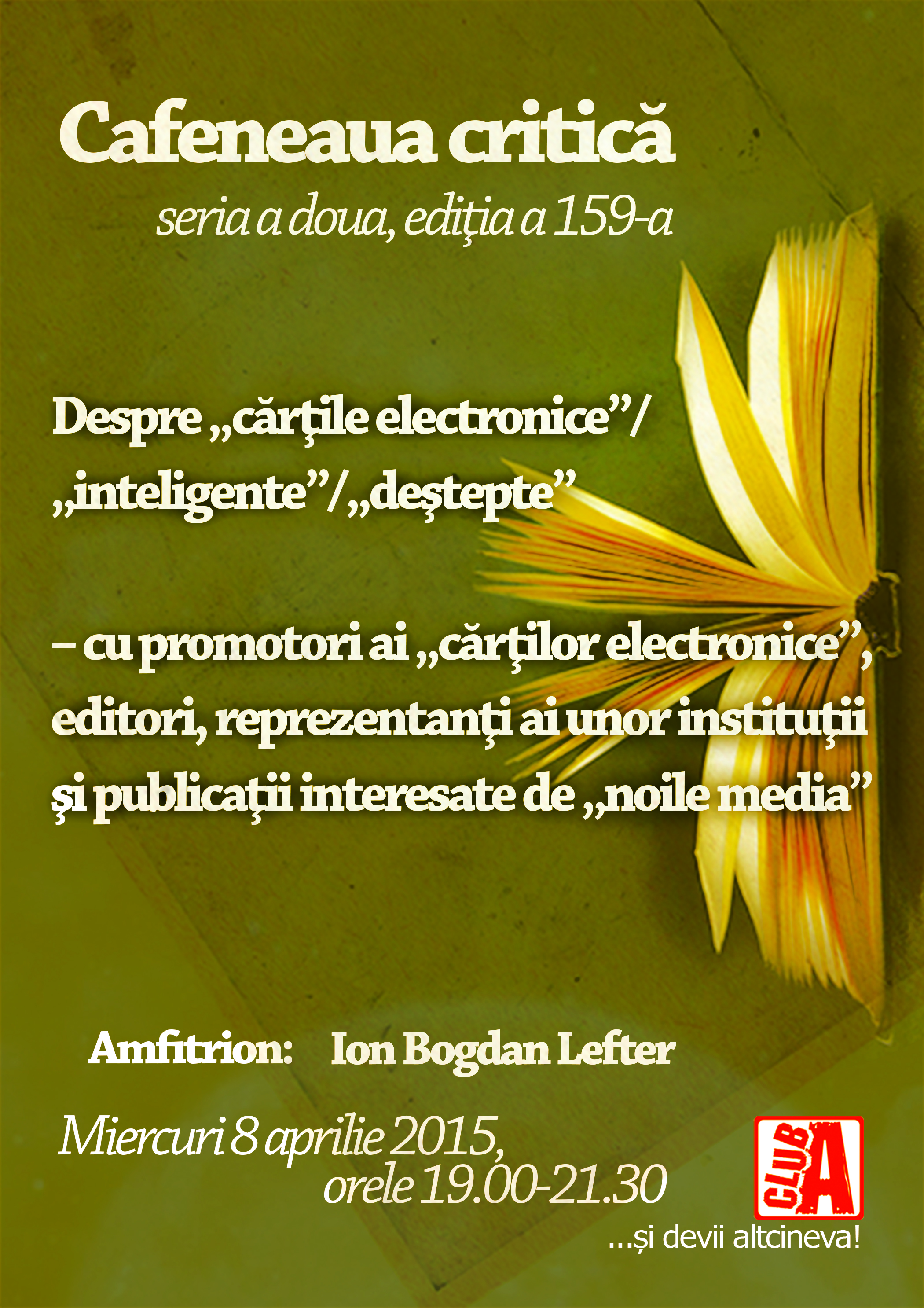 Despre „cărţile electronice”/„inteligente”/„deştepte” la Cafeneaua critică!