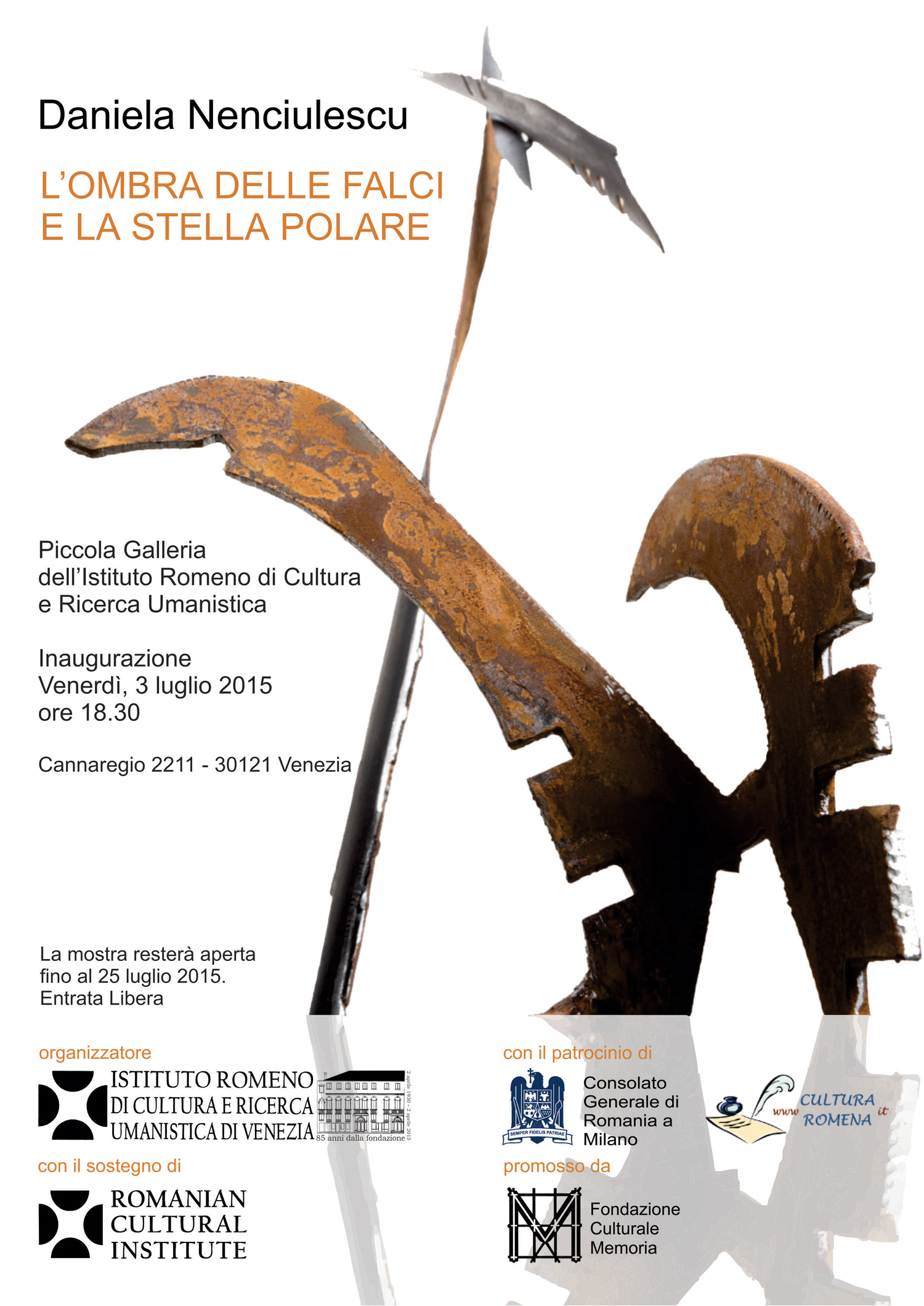 Daniela Nenciulescu „Umbra coaselor și Steaua Polară” @ Mica Galerie a Institutului Român de Cultură și Cercetare Umanistică de la Veneţia
