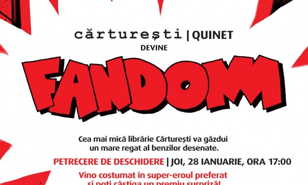 Carturesti Quinet devine Fandom, o librarie dedicată benzilor desenate