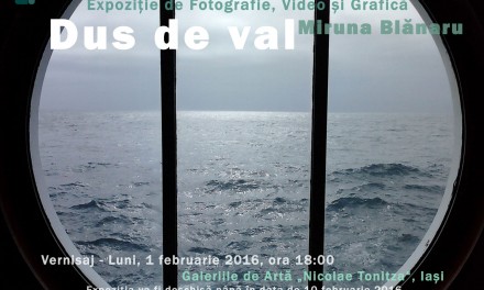 Miruna Blanaru ”Dus de val” @ Galeria de Artă „Nicolae Tonitza”, Iași