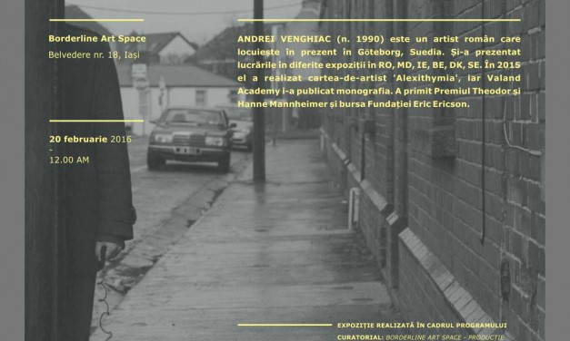 Andrei Venghiac, ”PERSONA. PERFORMING THE IMPERCEPTIBLE SELF” @ Borderline Art Space, Iași