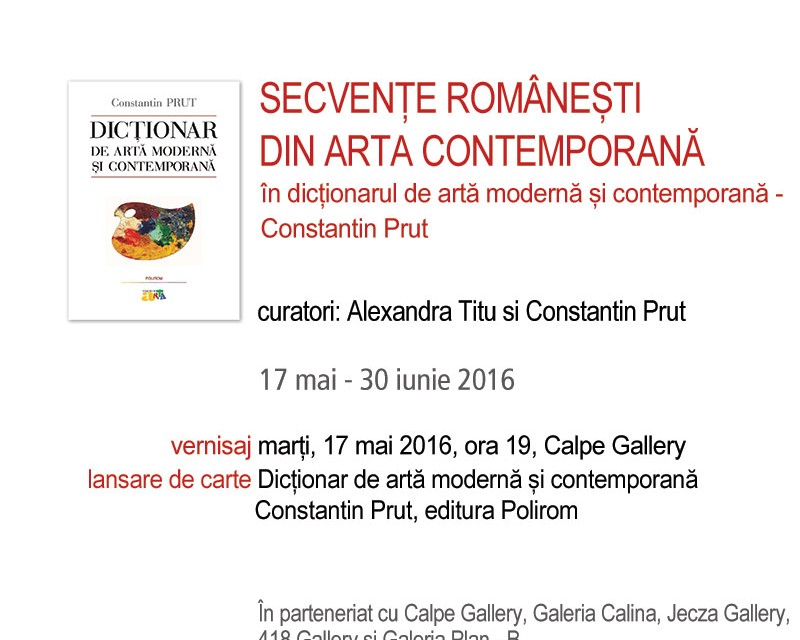 Secvenţe românești din arta contemporană în Dicţionarul de artă modernă și contemporană de Constantin Prut