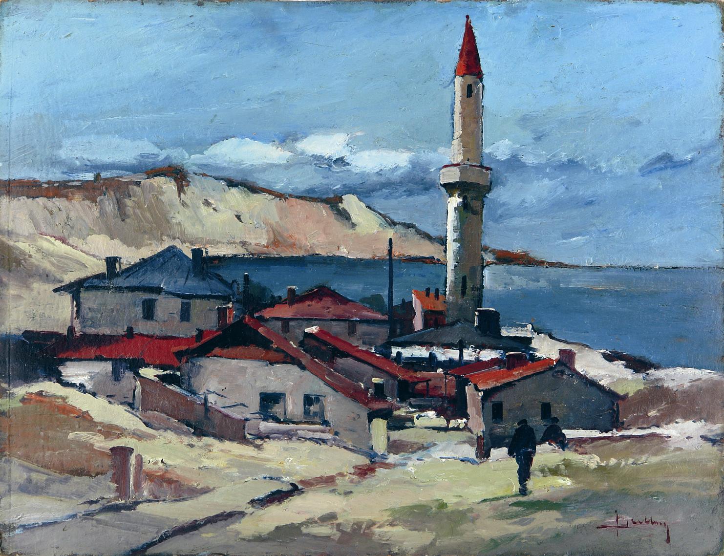 Cheller_Peisaj cu geamie la Balcic