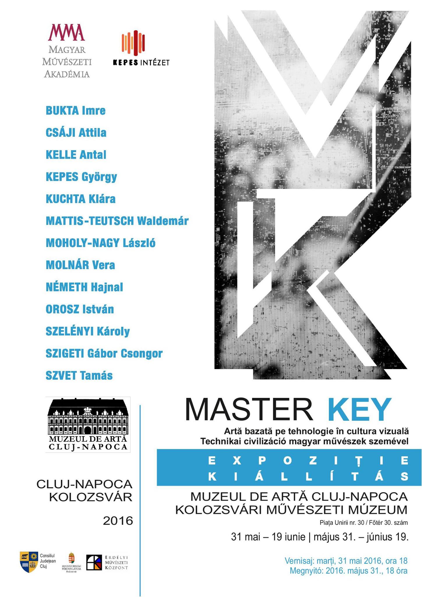 MASTER KEY. Artă bazată pe tehnologie în cultura vizuală @ Muzeul de Artă Cluj-Napoca
