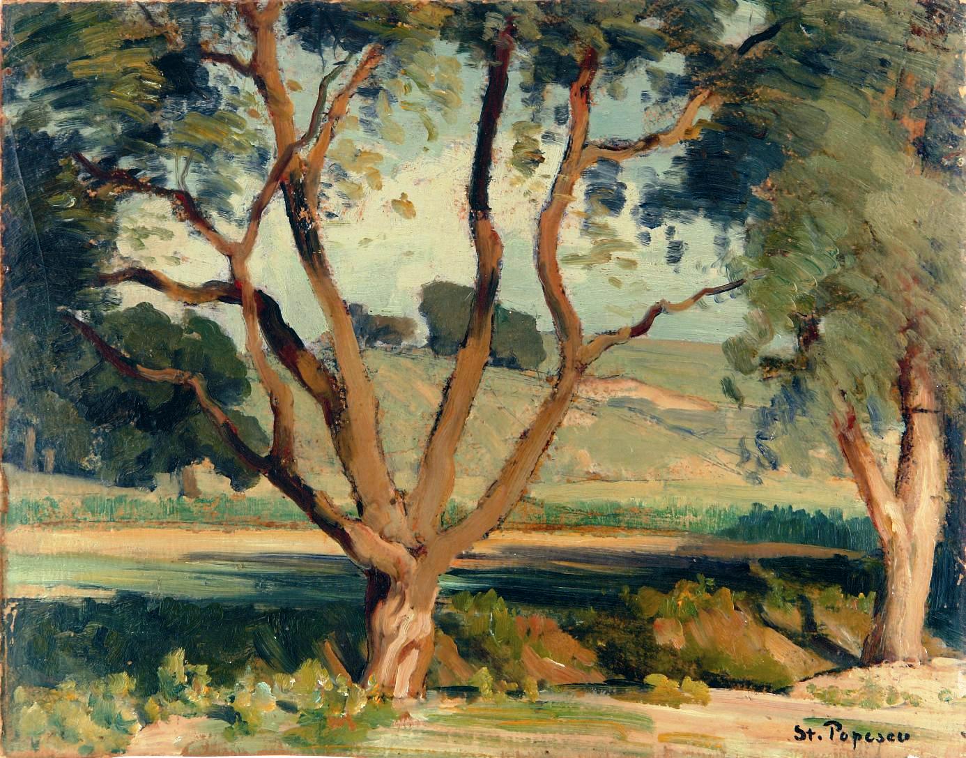 Popescu_Peisaj cu copaci