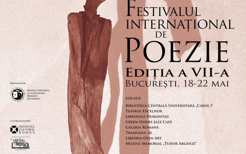 Peste 100 de poeți din 23 de țări, la cea de a VII-a ediție a Festivalului Internațional de Poezie București (FIPB)