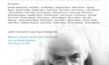 Sesiune aniversară Norman Manea la Biblioteca Academiei Române