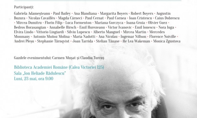 Sesiune aniversară Norman Manea la Biblioteca Academiei Române