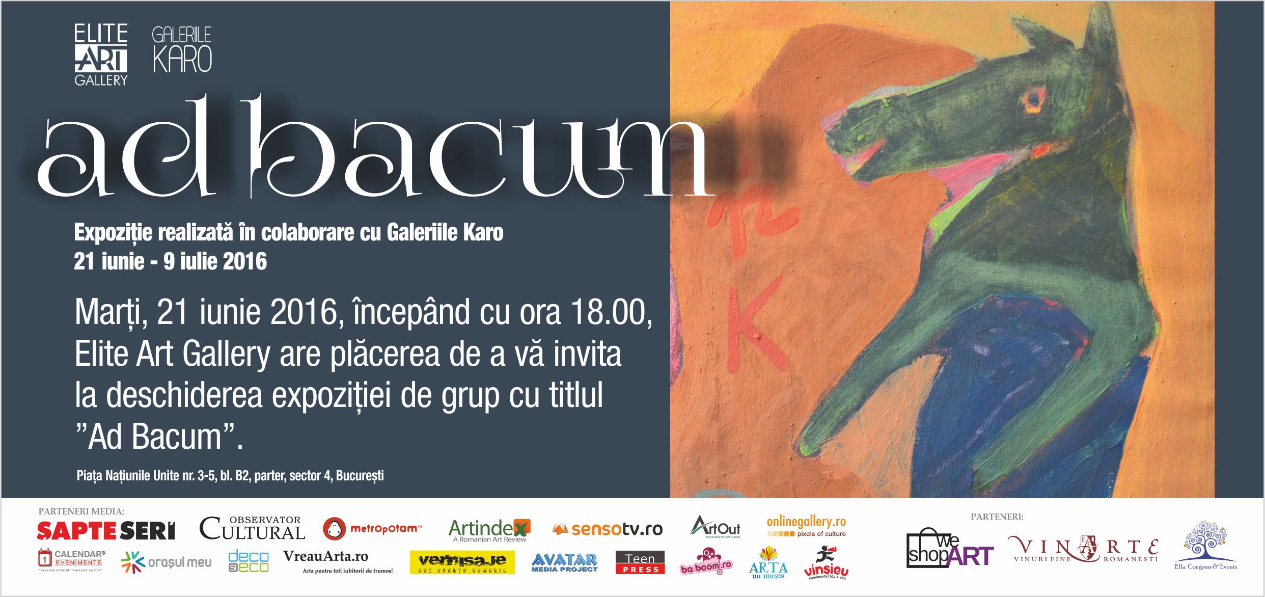 „Ad Bacum” @ Elite Art Gallery, București