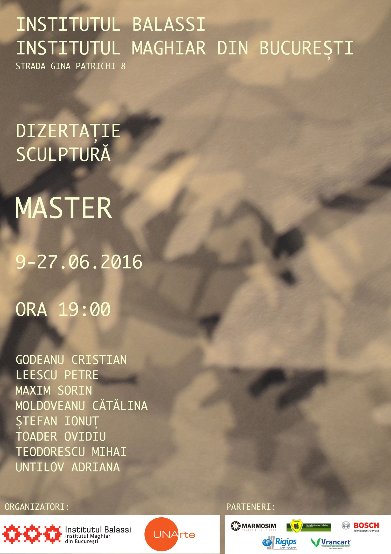 Expoziţia absolvenţilor de studii masterale de la Departamentul de Sculptură din cadrul Universității Naţionale de Artă din Bucureşti