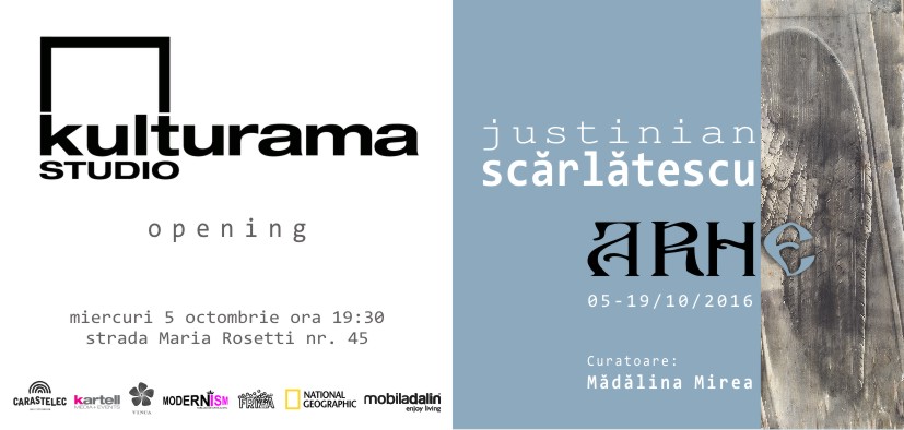 Deschidere Kulturama Studio cu expoziția „A.R.H.” a lui Justinian Scărlătescu