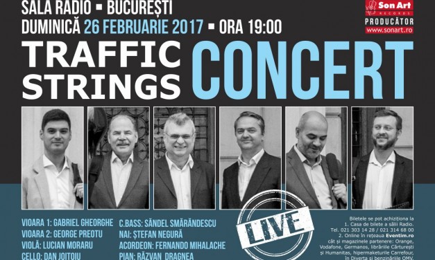 Concert TRAFFIC STRINGS @ Sala Radio București