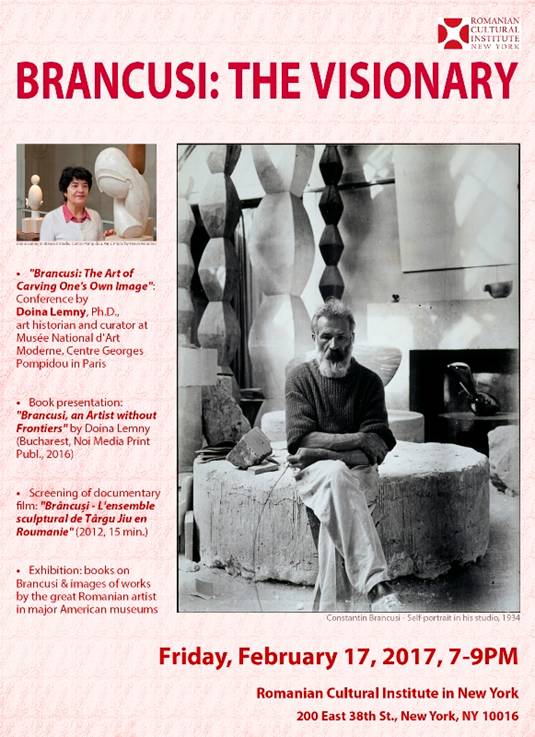 BRÂNCUȘI: VIZIONARUL @ Institutul Cultural Român din New York