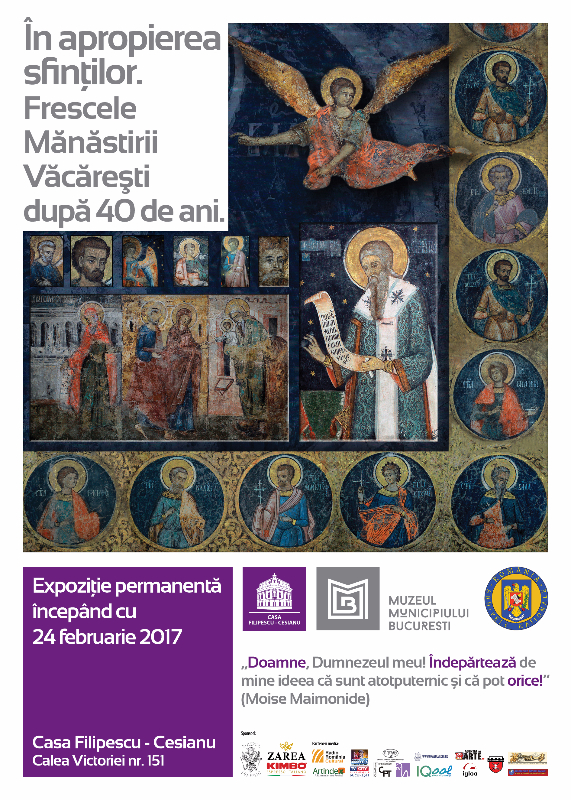 afis In apropierea sfintilor – frescele Manastirii Vacaresti dupa 40 de ani