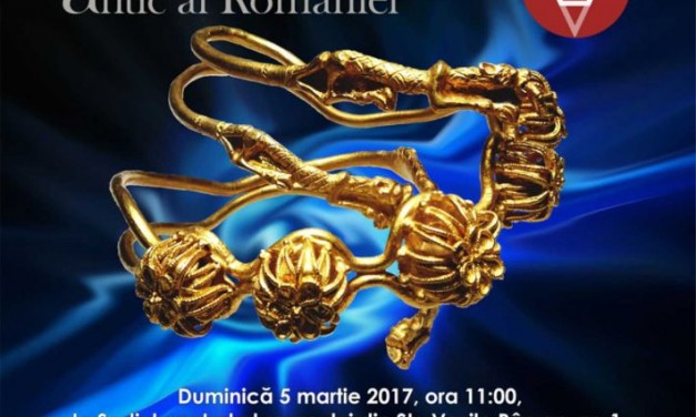 „Aurul și argintul antic al României” la Muzeul „Vasile Pârvan” din Bârlad