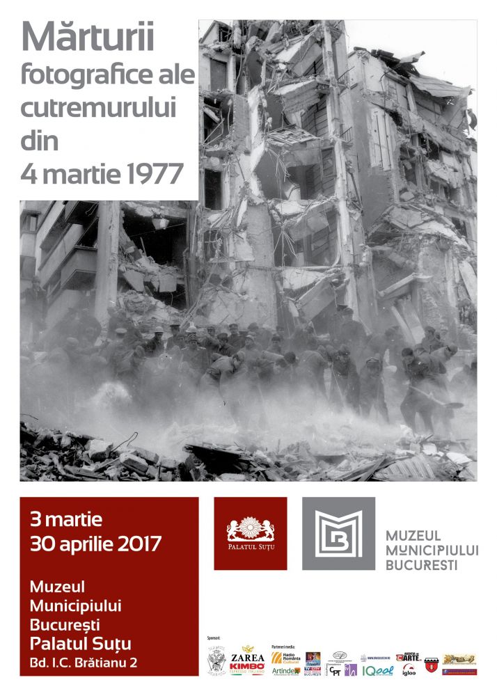 afis Marturii fotografice ale cutremurului din 4 martie 1977