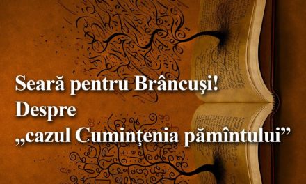 Seară pentru Brâncuşi la Cafeneaua critică