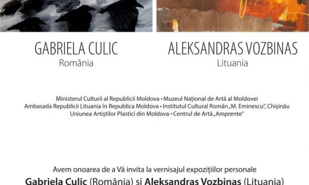 Gabriela Culic & Aleksandras Vozbinas @ Centrul Expoziţional Constantin Brâncuşi, Chişinău