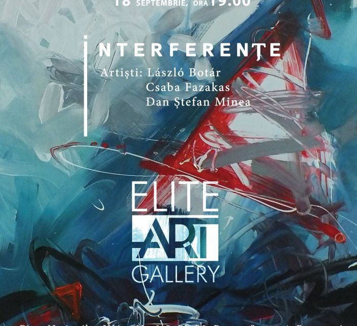 László Botár, Csaba Fazakas și Dan Ștefan Minea „Interferențe” @ Elite Art Gallery, București