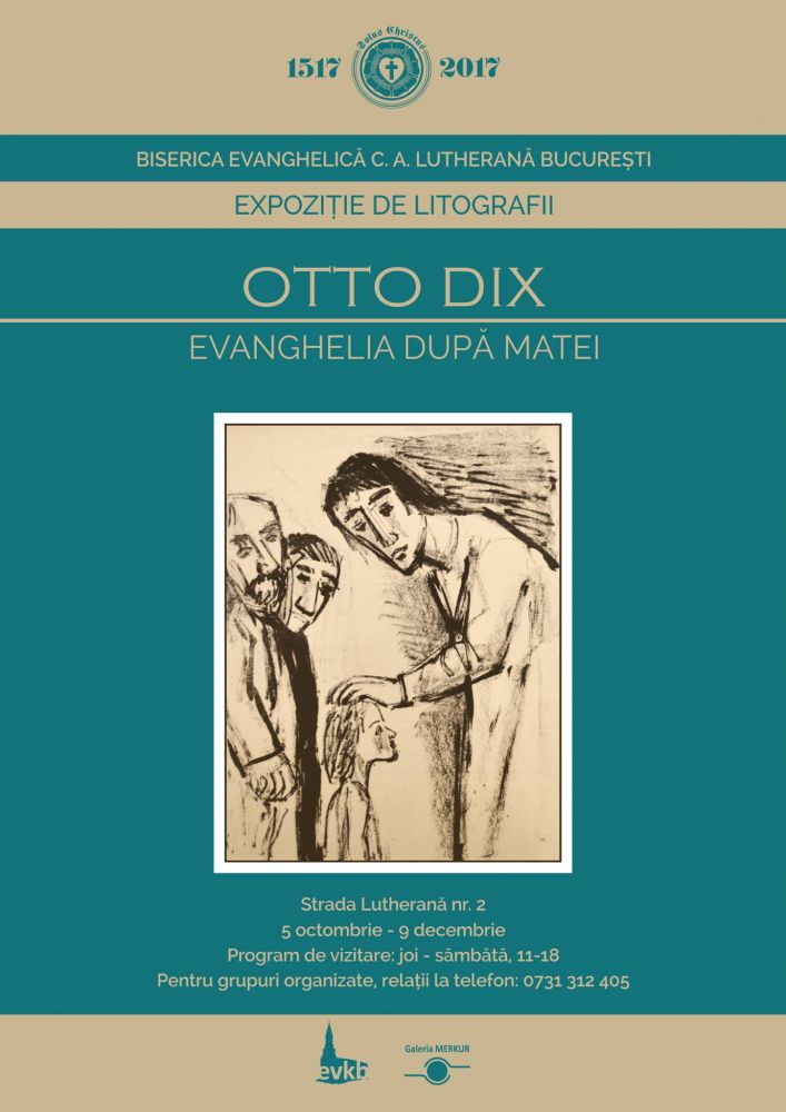 Expoziție de litografii „Otto Dix – Evanghelia după Matei” @ Biserica Evanghelică C.A. București