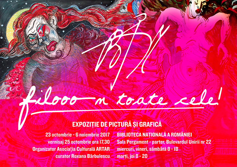 Epoziția personală de grafică și pictură Filomela Bucur @ Biblioteca Națională a României