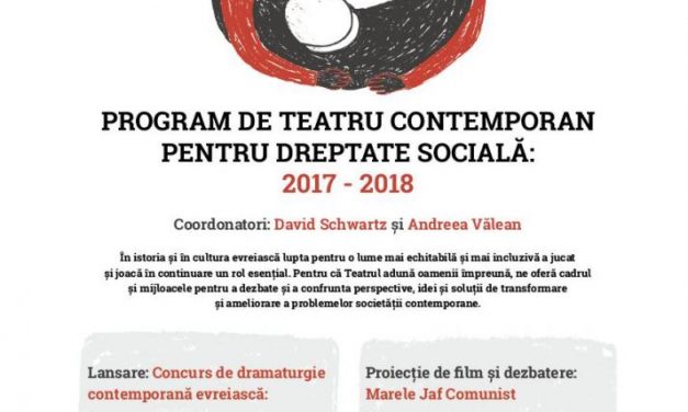 Lansare program „TICUN OLAM” și Proiecție de film „MARELE JAF COMUNIST” @ Teatrul Evreiesc de Stat