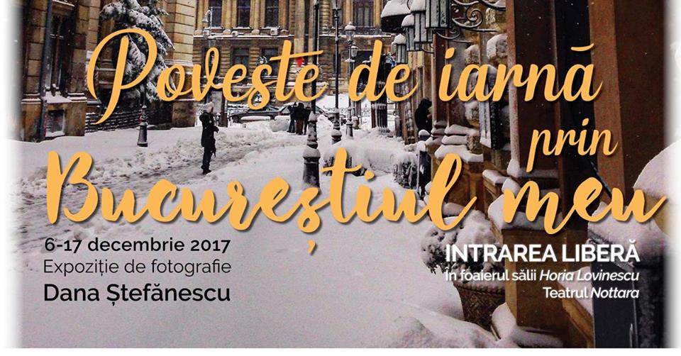 Expoziție “Poveste de iarnă prin Bucureștiul meu” @ Teatrul Nottara, București