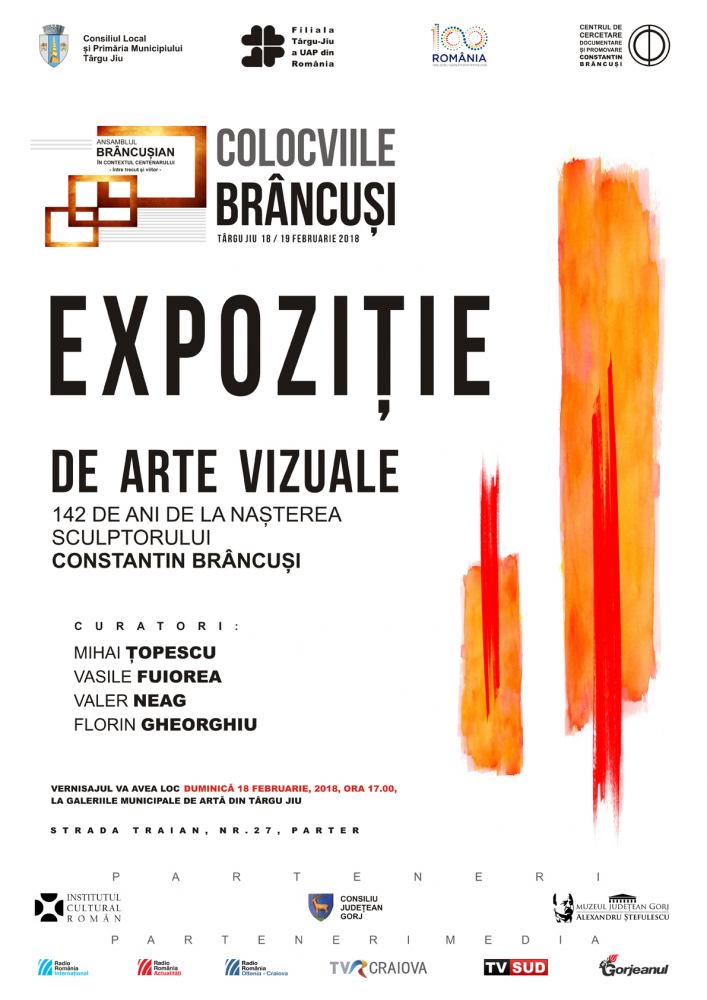 Expoziția de arte vizuale: „142 de ani de la nașterea sculptorului Constantin Brâncuși” @ Galeriile Municipale de Artă din Târgu Jiu