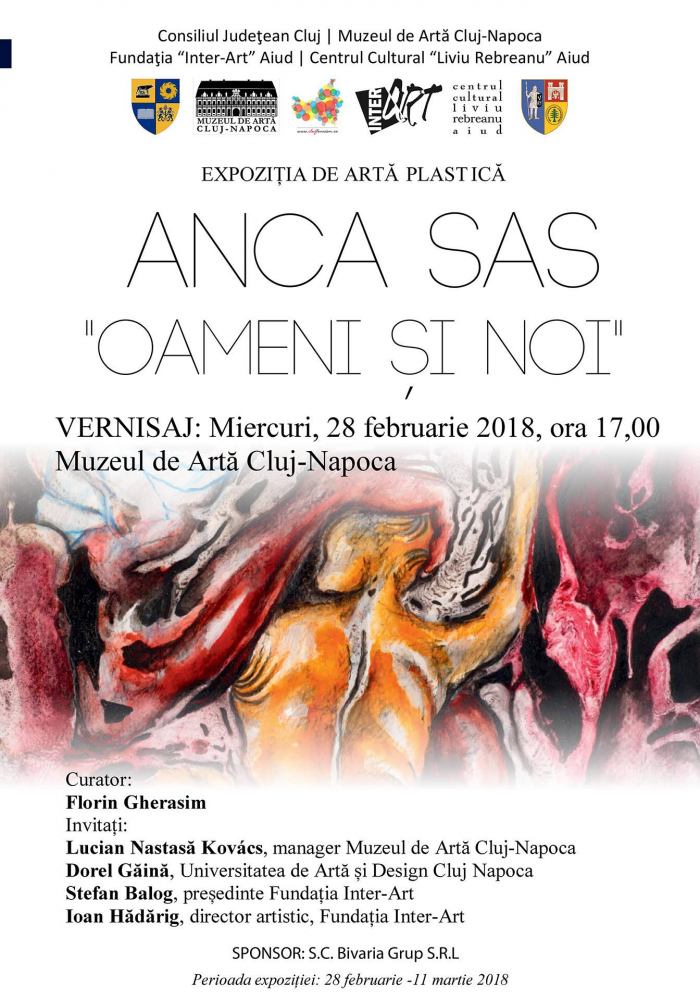 Expoziție Anca Sas „Oameni și noi” @ Muzeul de Artă Cluj-Napoca