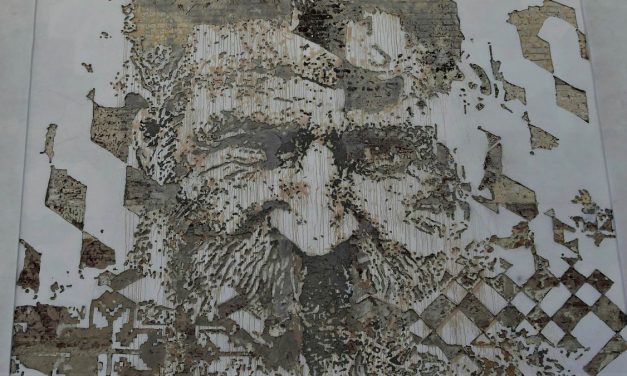 Brâncuși pus la zid de Vhils