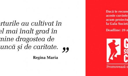 Înscrieri în cadrul Galei Societății Civile 2018