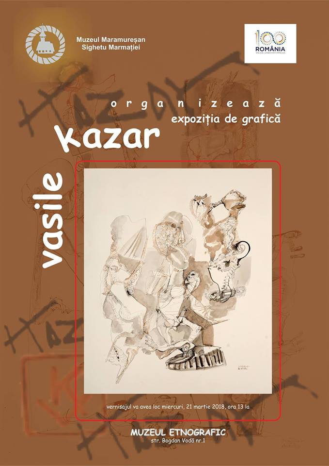 Expoziţie de grafică, Vasile Kazar @ Muzeul Maramureşan, Sighet
