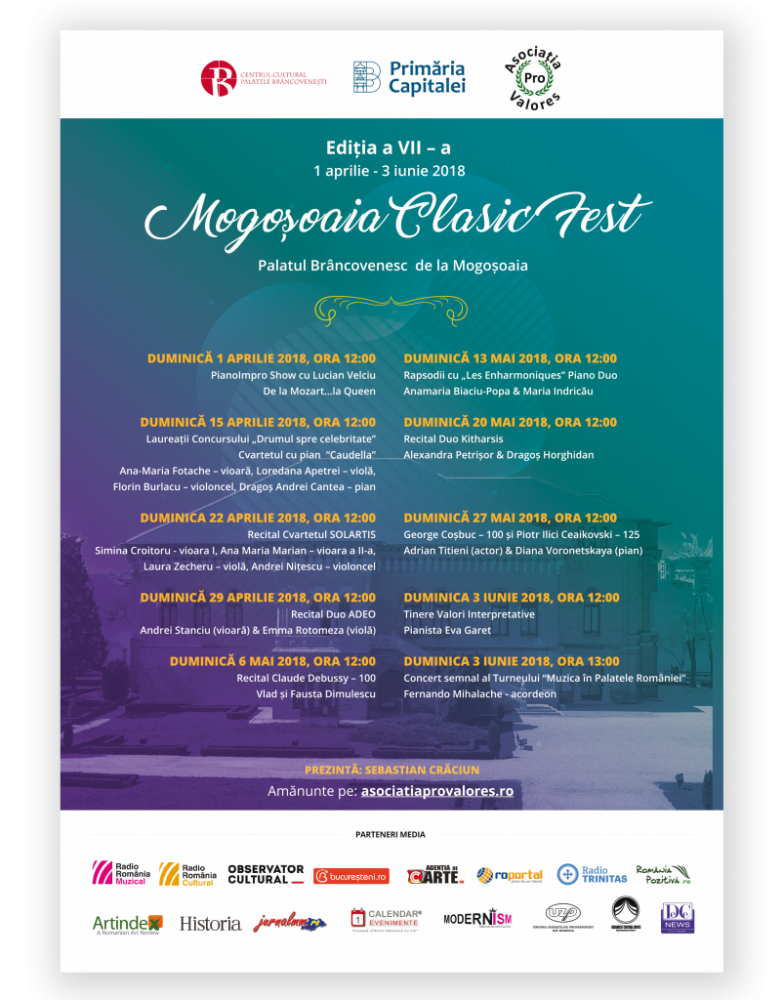 Mogoșoaia Clasic Fest ediția a VII-a @ Palatul Brâncovenesc de la Mogoşoaia