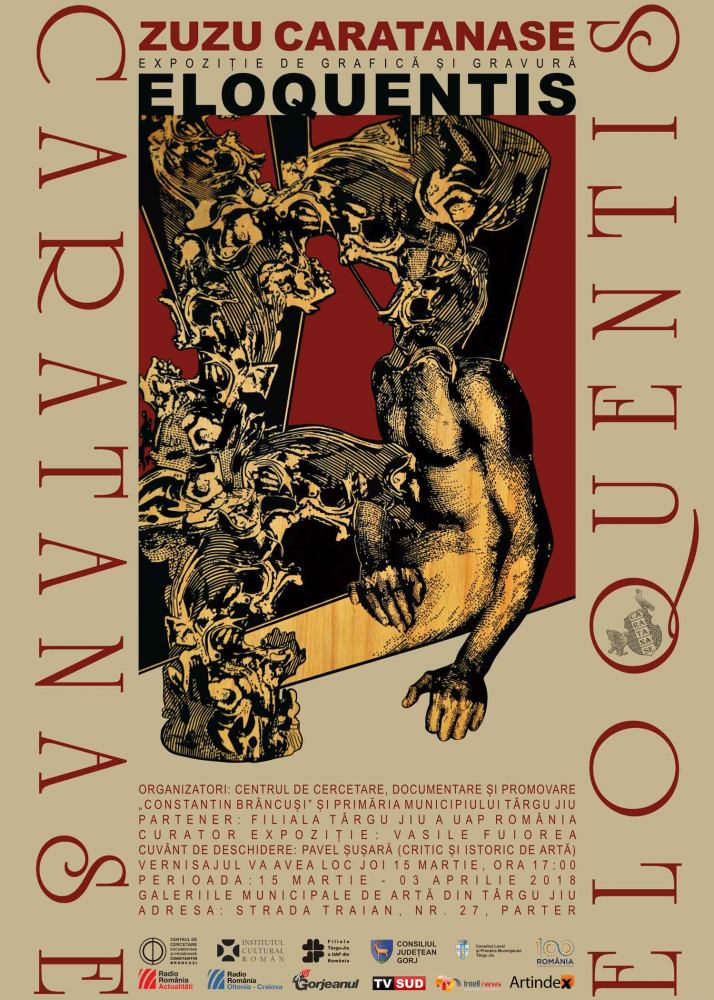 ZuZu Caratănase expoziție grafică și gravură „ELOQUENTIS” @ Galeriile Municipale de Artă din Târgu Jiu