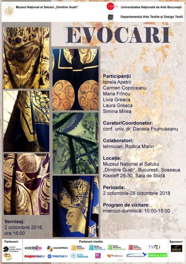 Expoziţia de artă textilă EVOCĂRI @ Muzeul Naţional al Satului „Dimitrie Gusti”